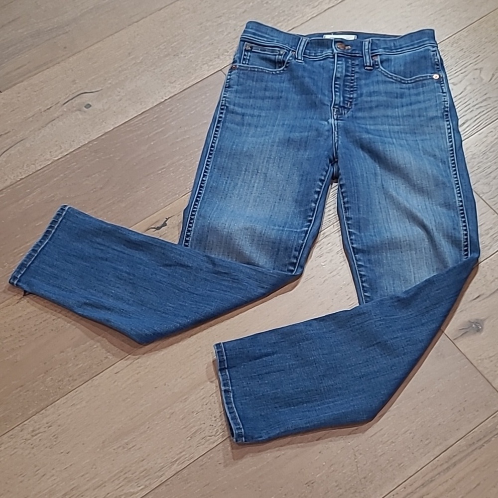Madewell Stovepipe Jeans Women's sz 26 High Rise Crop Denim Jeans